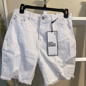 super high rise bermuda shorts, US size 9